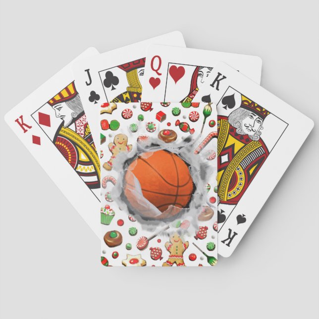 Julklappsfyllnad för basketentusiaster casinokort (Baksidan)