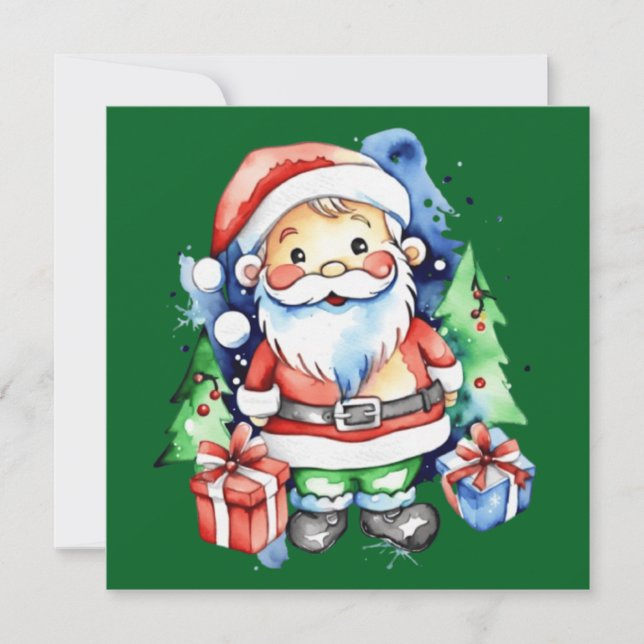 Julklappsidéer till Tomte Inbjudningar (Framsida)