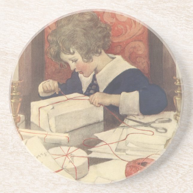 Julklappsinsvepning, Jessie Willcox Smith Underlägg (Framsidan)