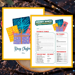 Julklappslek Secret Santa Enkät