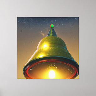 Julklappsljus Jul UFO Canvastryck