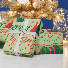 Julklappspapper Anpassat Med Anpassat Namn Presentpapper