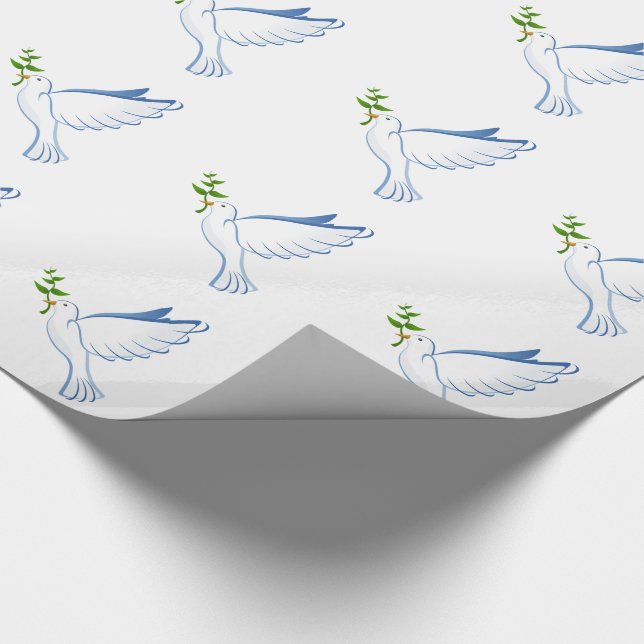 Julklappspapper/Duvor Presentpapper (Hörn)