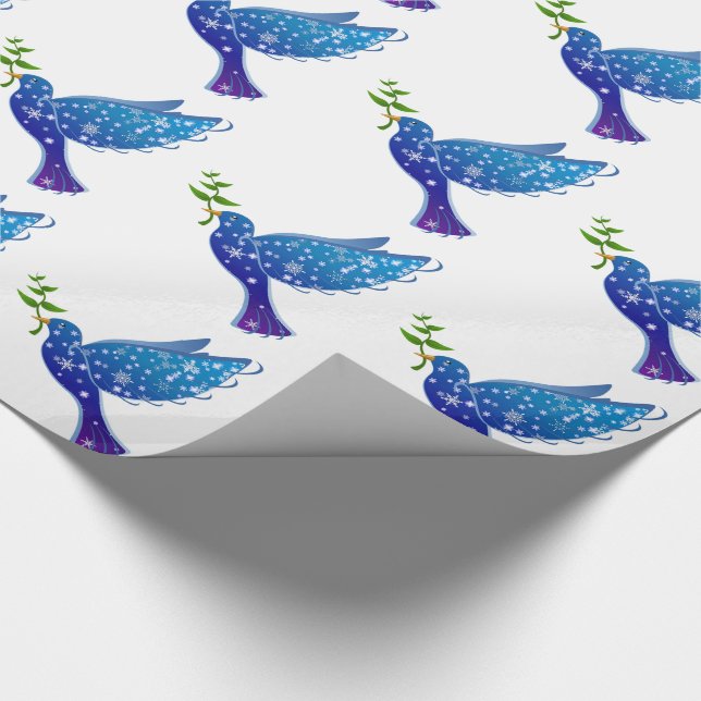 Julklappspapper/Duvor Presentpapper (Hörn)