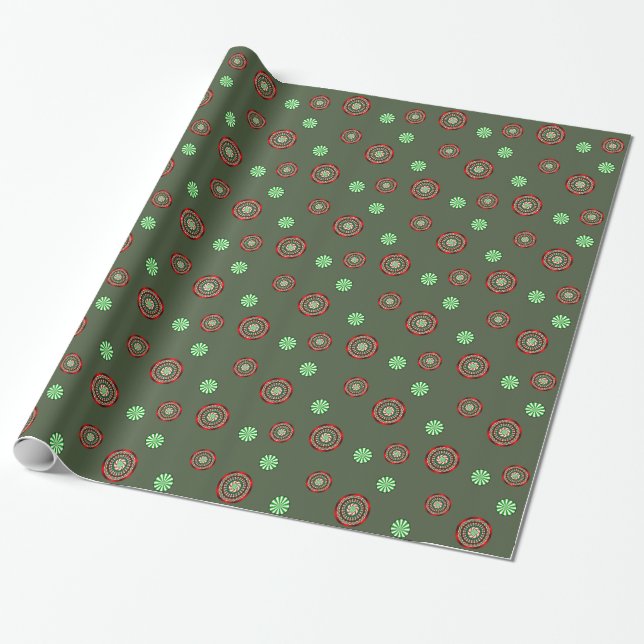 Julklappspapper Färger Presentpapper (Utrullad)