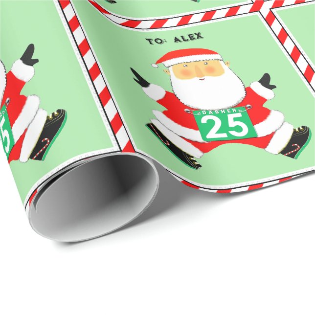 Julklappspapper för löpare presentpapper (Rullad Hörn)