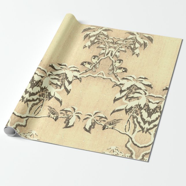 Julklappspapper från 70-talet presentpapper (Utrullad)