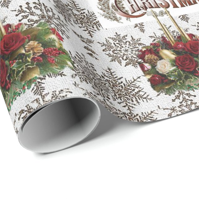 Julklappspapper God Jul Presentpapper (Rullad Hörn)