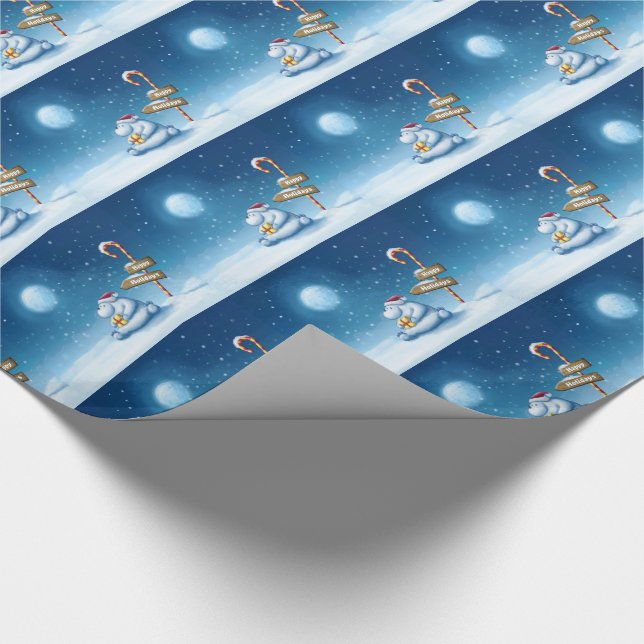 Julklappspapper/Jul Isbjörn Presentpapper (Hörn)