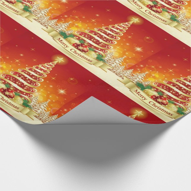 Julklappspapper/Julgran Presentpapper (Hörn)