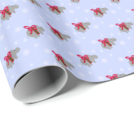 Julklappspapper med flodhästar omslags papper presentpapper