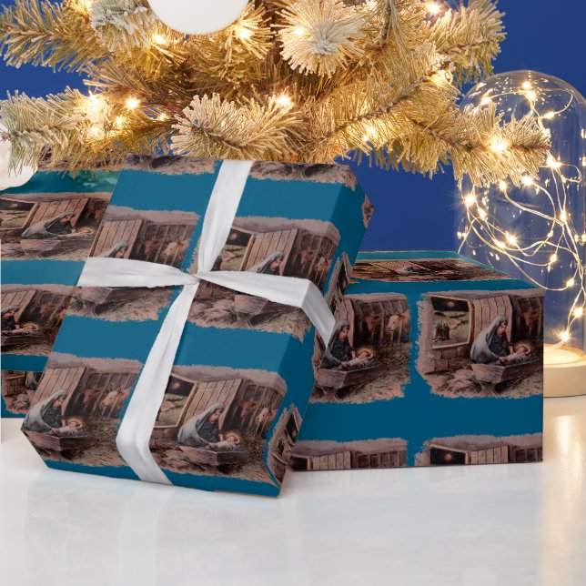 Julklappspapper med julens välsignelser presentpapper (Helgdagar)