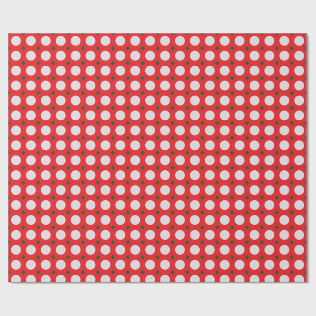 Julklappspapper med prickar presentpapper (Platt)