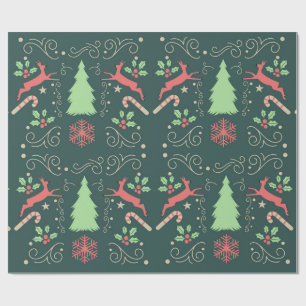 Julklappspapper med renar presentpapper