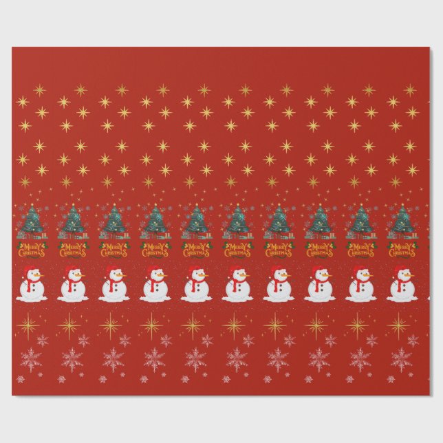 Julklappspapper Presentpapper (Platt)