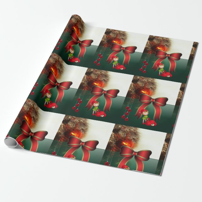 Julklappspapper Presentpapper (Utrullad)