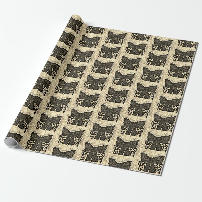 Julklappspapper Presentpapper (Utrullad)
