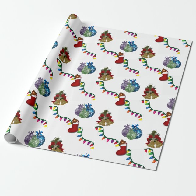 Julklappspapper Presentpapper (Utrullad)