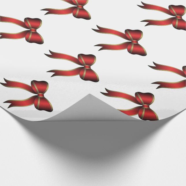 Julklappspapper/Röda och gyllene slingor Presentpapper (Hörn)