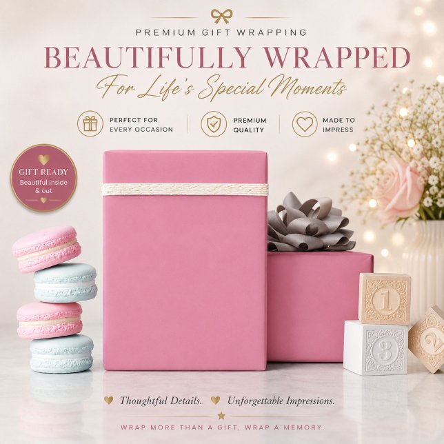 Julklappspapper Rosa Lyxpresentpapper Presentpapper (Skapare uppladdad)