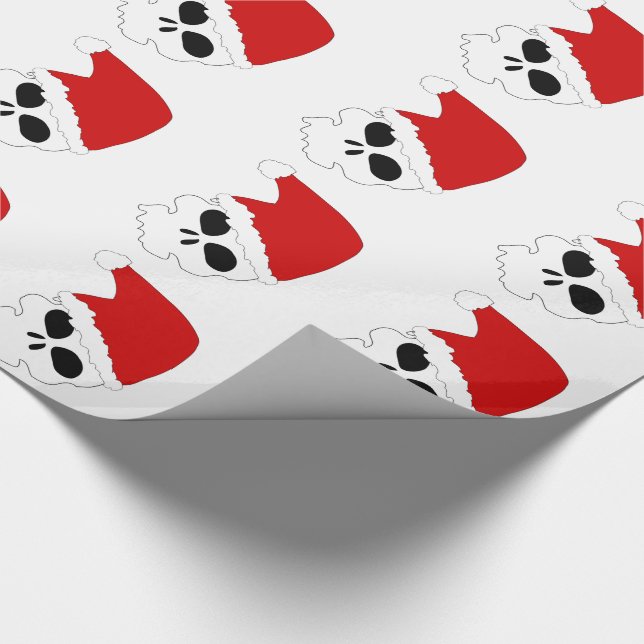 Julklappspapper/Santa Skulls Presentpapper (Hörn)