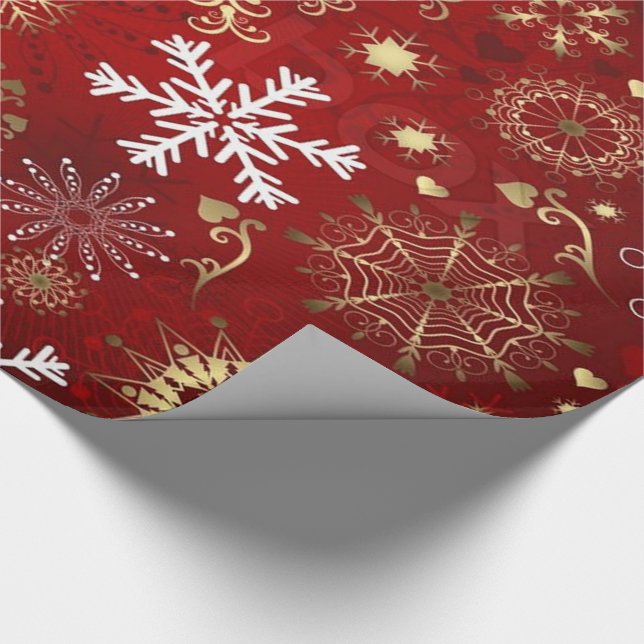 Julklappspapper/Snöflingor Presentpapper (Hörn)