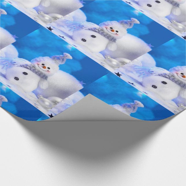 Julklappspapper/Snöman Presentpapper (Hörn)