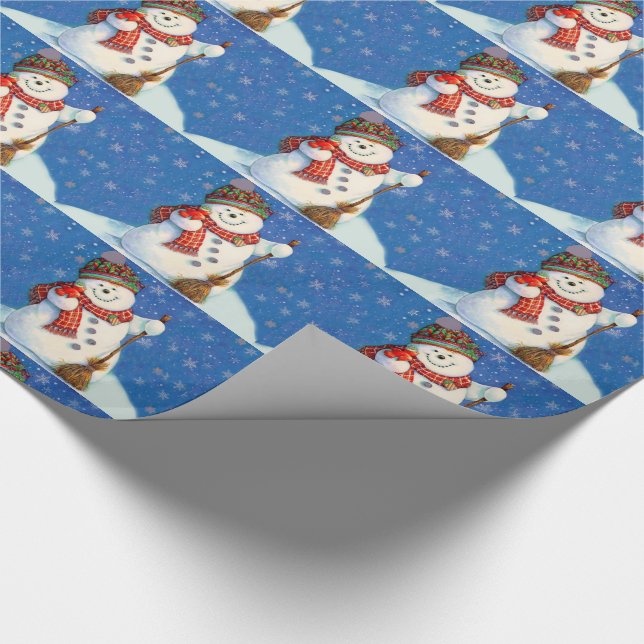 Julklappspapper/Snömän Presentpapper (Hörn)