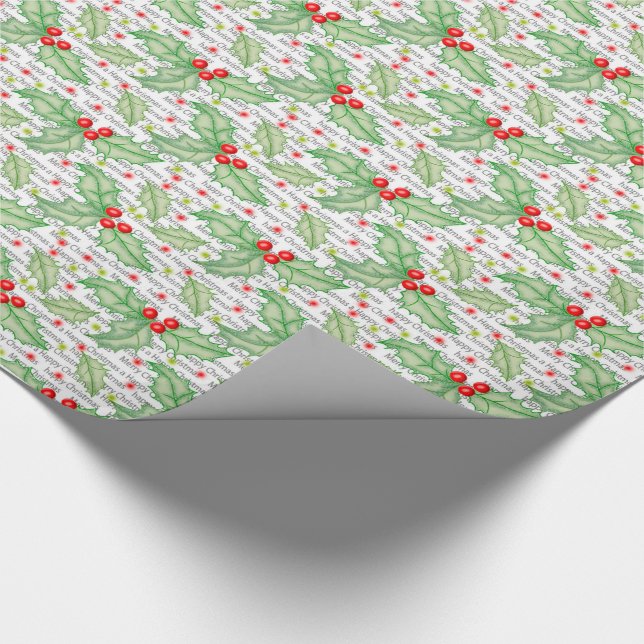 Julklappspapper/Sömlösa Punktjulliljor Presentpapper (Hörn)