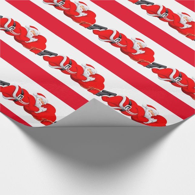 Julklappspapper/Sovande Tomte Presentpapper (Hörn)