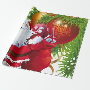 Julklappspapper Tomte Presentpapper