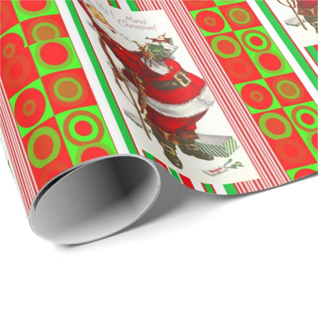 Julklappspapper Tomte Presentpapper (Rullad Hörn)