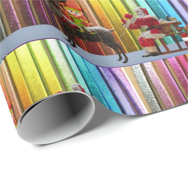 Julklappspapper Tomte Presentpapper (Rullad Hörn)