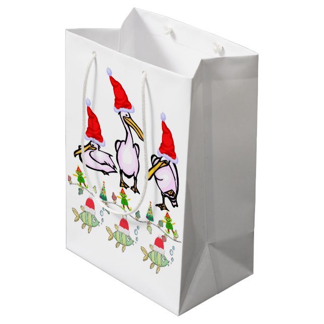 Julklappspåsar för pelikaner (Baksidan Vinklad)