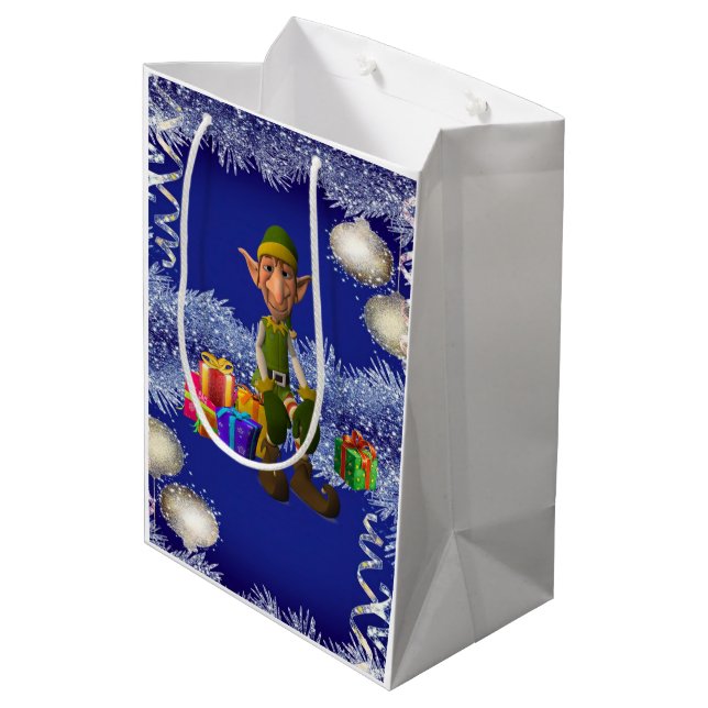 Julklappspåsar Tomte (Baksidan Vinklad)