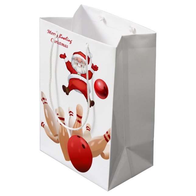 Julklappspåsar Tomte Bowling (Baksidan Vinklad)