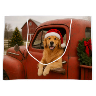 Julklappspåse för Golden Retriever