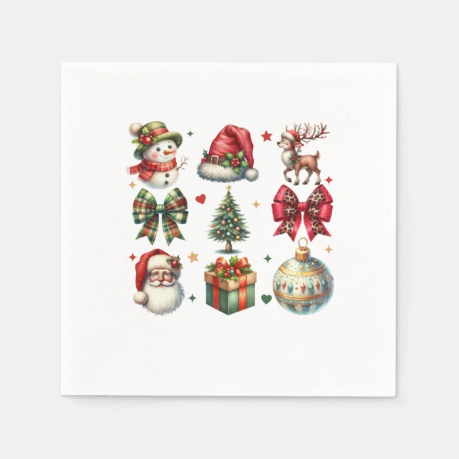 Julklappspresent Jul Clipart Pappersservett (Framsidan)
