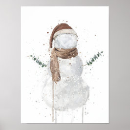 Julklappssnöman Poster
