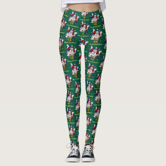 Julklappssnuggubbe God Jul! Överraskning Tecknad Leggings