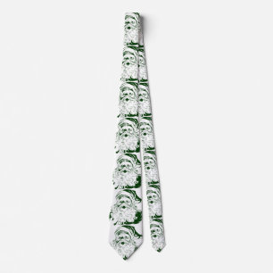 Julklassiker, glädjefull tomte i grönt slips