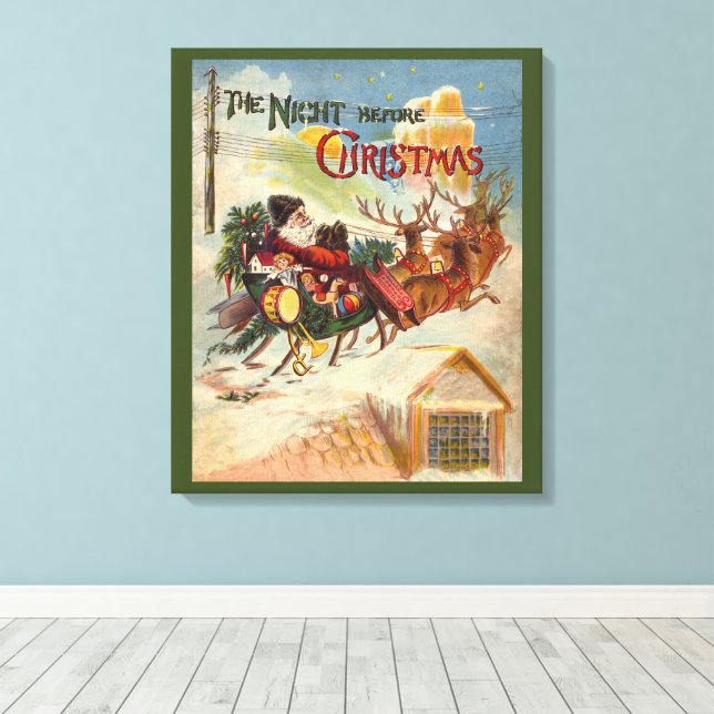 Julklassiker, Julen före julnatten Canvastryck (Insitu (trägolv))