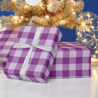 Julklassiker och Pastell Lila Buffalo Rutigt Presentpapper