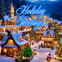 Julklassisk färgglad julhälsning helgkort