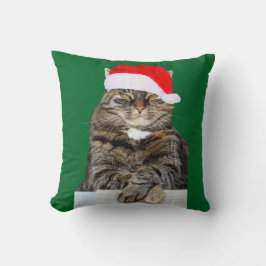 Julklat Humbug Photo med Santa Hat Kudde