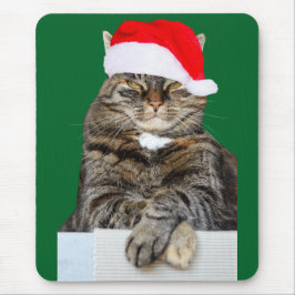 Julklat Humbug Photo med Santa Hat Musmatta