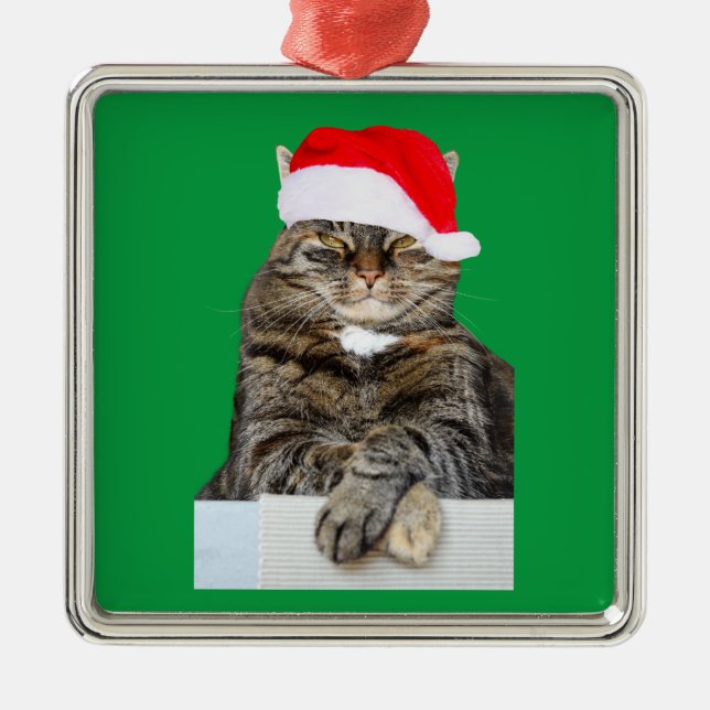 Julklatt Humbug Photo Premium Square Ornament (Framsidan)