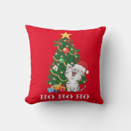 Julklatt med Julgran Kudde