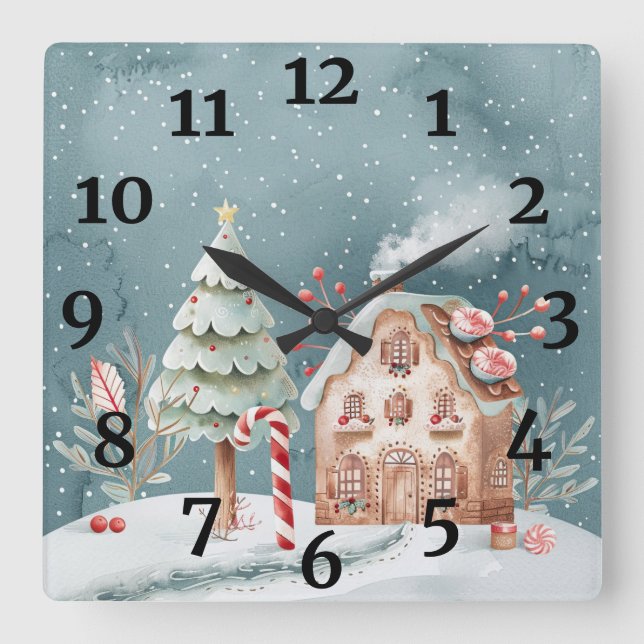 Julklocka Fyrkantig Klocka (Framsida)