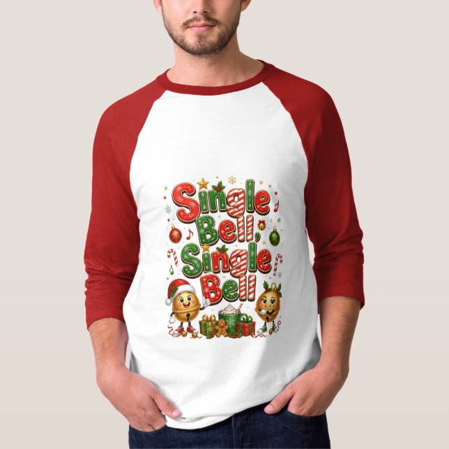 Julklocka jul firande t shirt (Framsida)